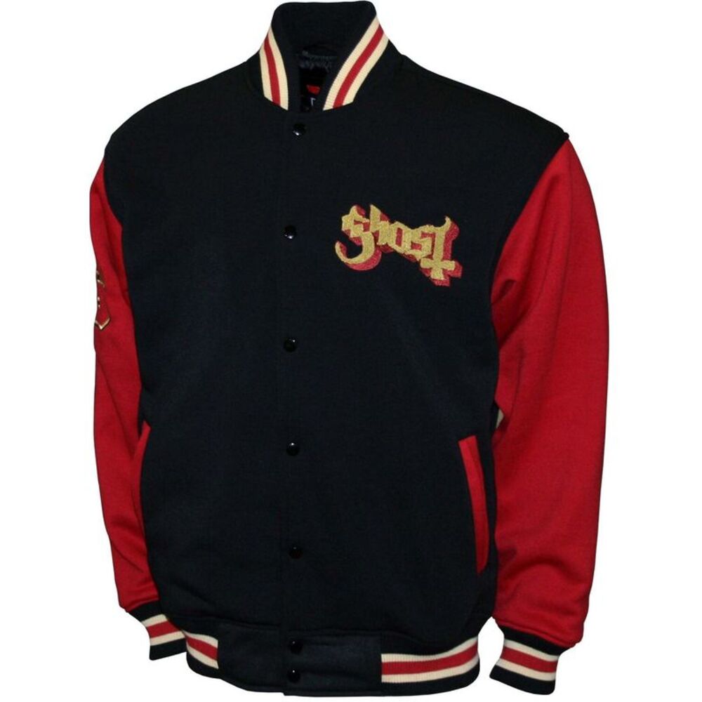 Ghost - Ghost - Logo - Varsity Fleece Jacket - Medium Black M2451GHA2  APPAREL